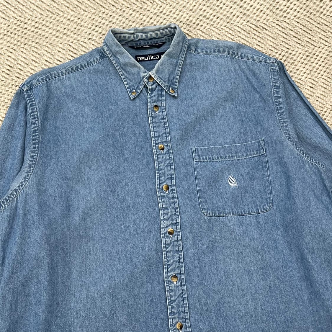 노티카 오버핏 데님 셔츠 r3142 상품이미지3