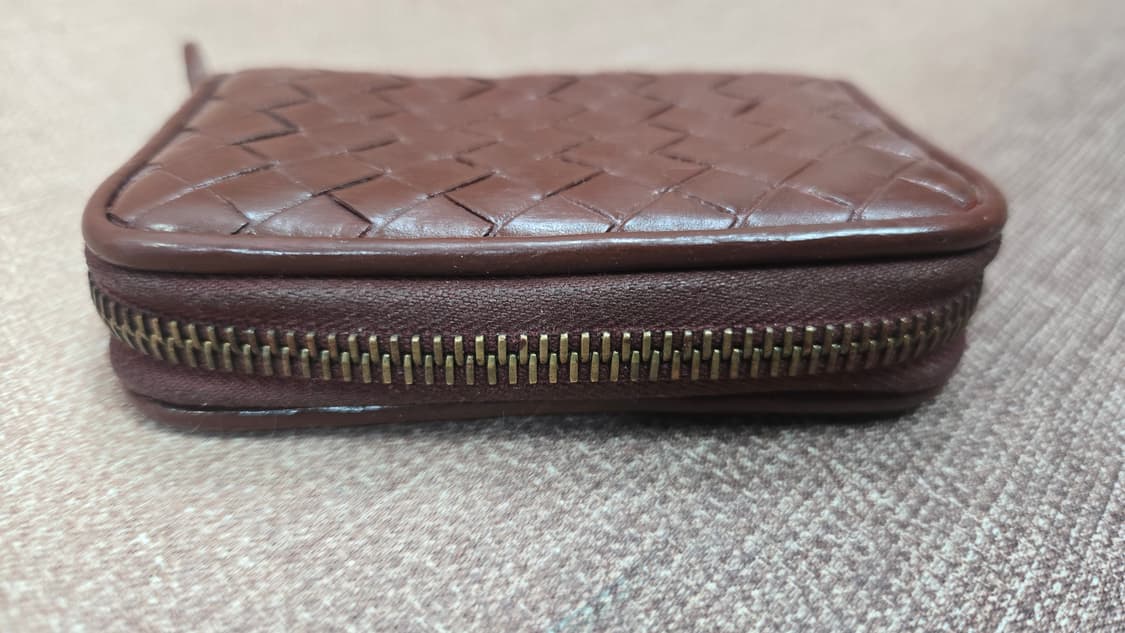 보테가 베네타 정품  인트레치아토 가죽 지퍼형 카드 지갑 또는 동전 지갑 상품이미지3