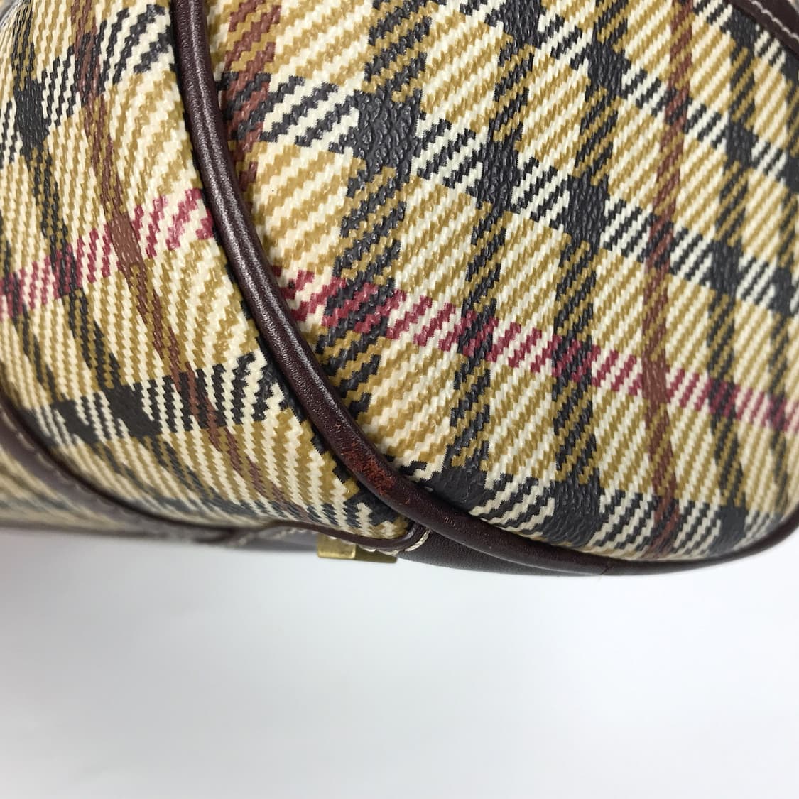 닥스 DAKS 시그니처 체크 원통 토트백 가방 상품이미지8