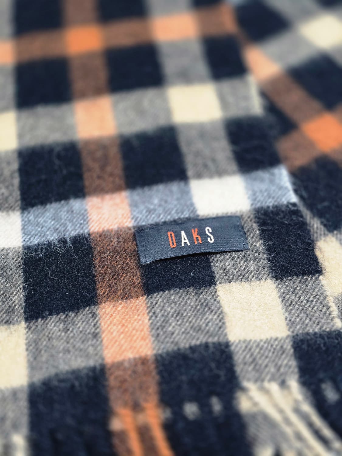 닥스 daks 캐시미어 함유 체크 머플러 상품이미지2