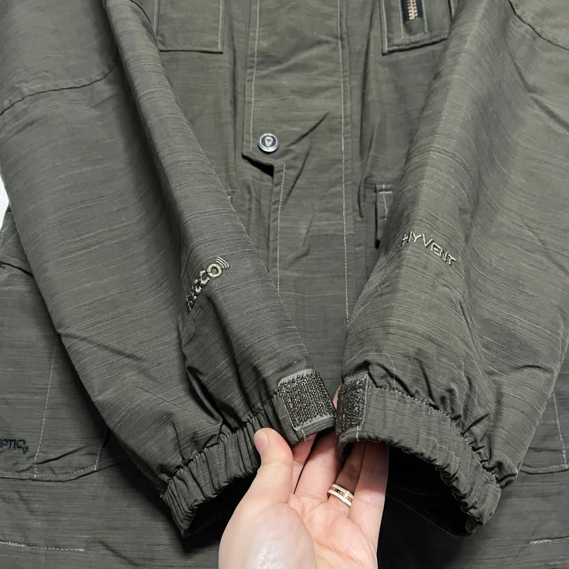 노스페이스 카키색 점퍼 S 상품이미지8