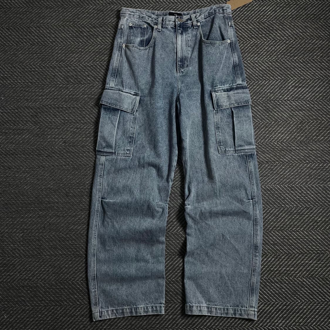 ESN 빈티지 워시드 유틸리티 데님 카고 팬츠o 4733 상품이미지1