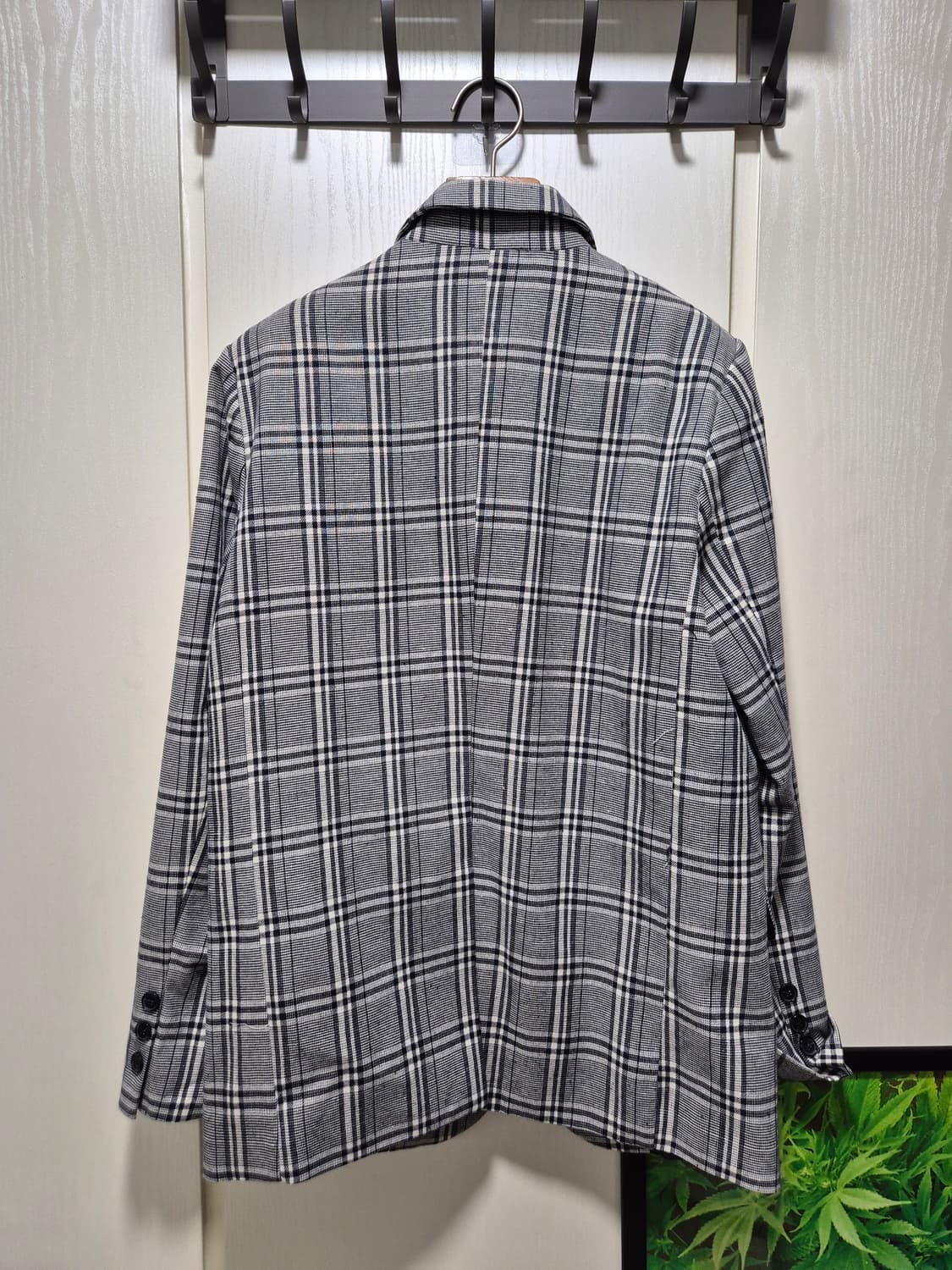빈티지 체크 패턴 자켓 상품이미지10