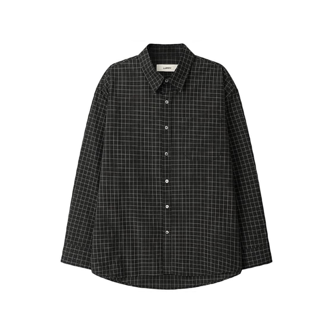 (1회착 택포가격) 런디 코튼 그리드 체크 셔츠 브라운 L 상품이미지1