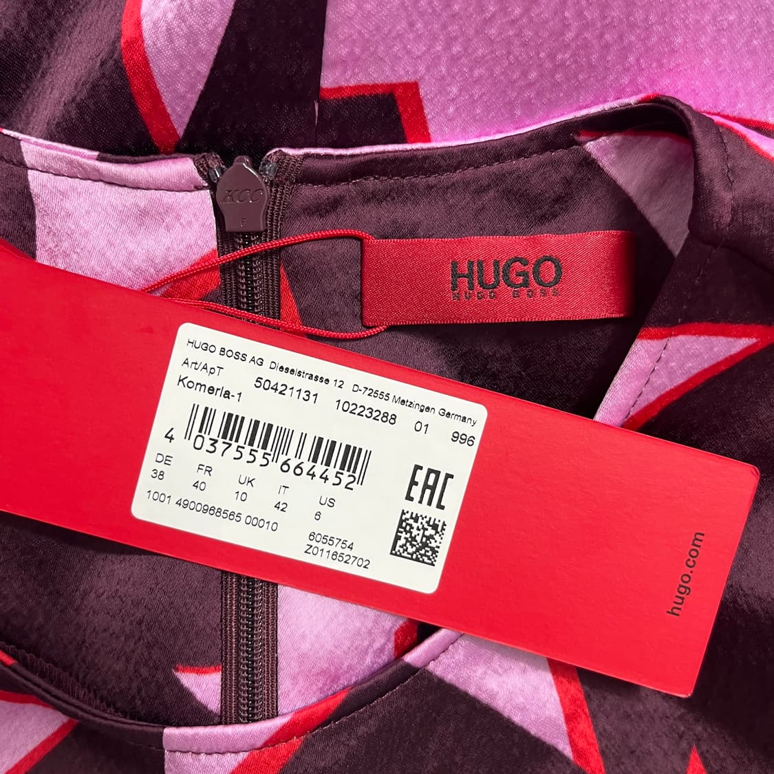 HUGO BOSS 휴고보스 별 패턴 언발란스 원피스 (새상품) 상품이미지7