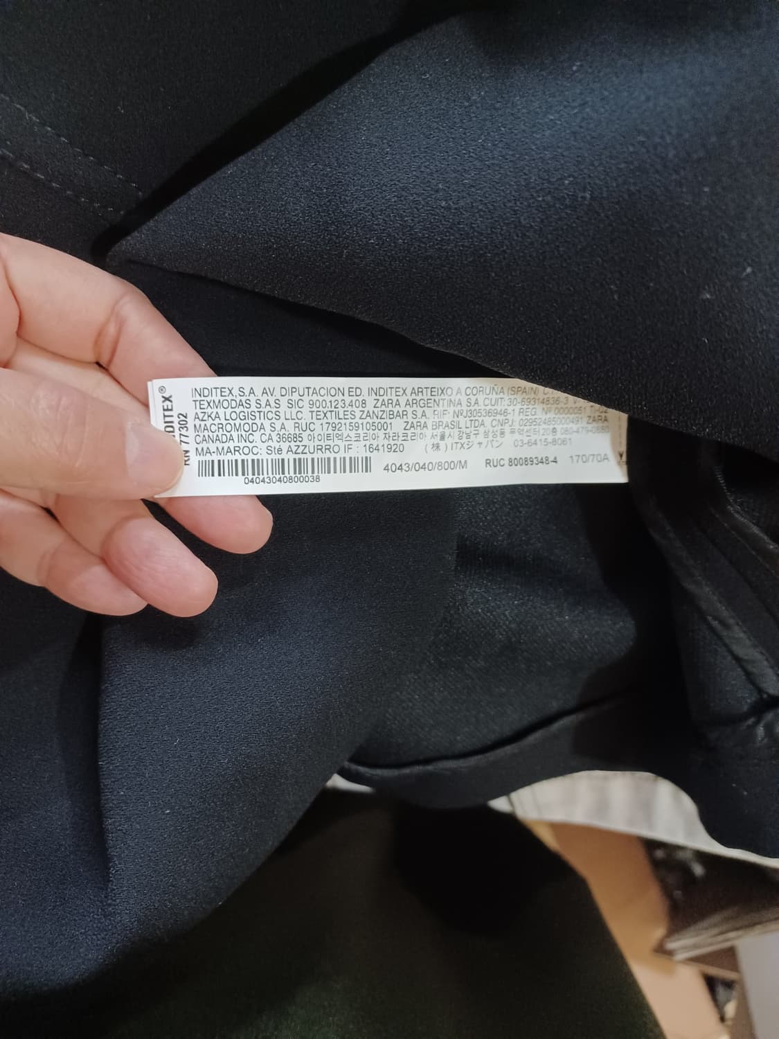 ZARA 자라 블랙 미니 스커트  상품이미지5