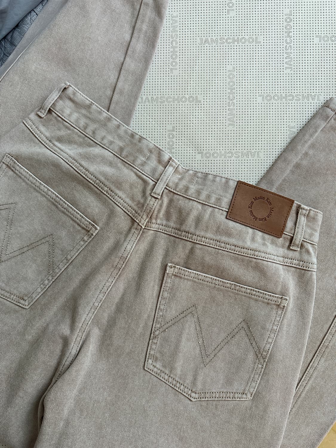 마뗑킴 사이드 포인트 데님(L) 상품이미지2