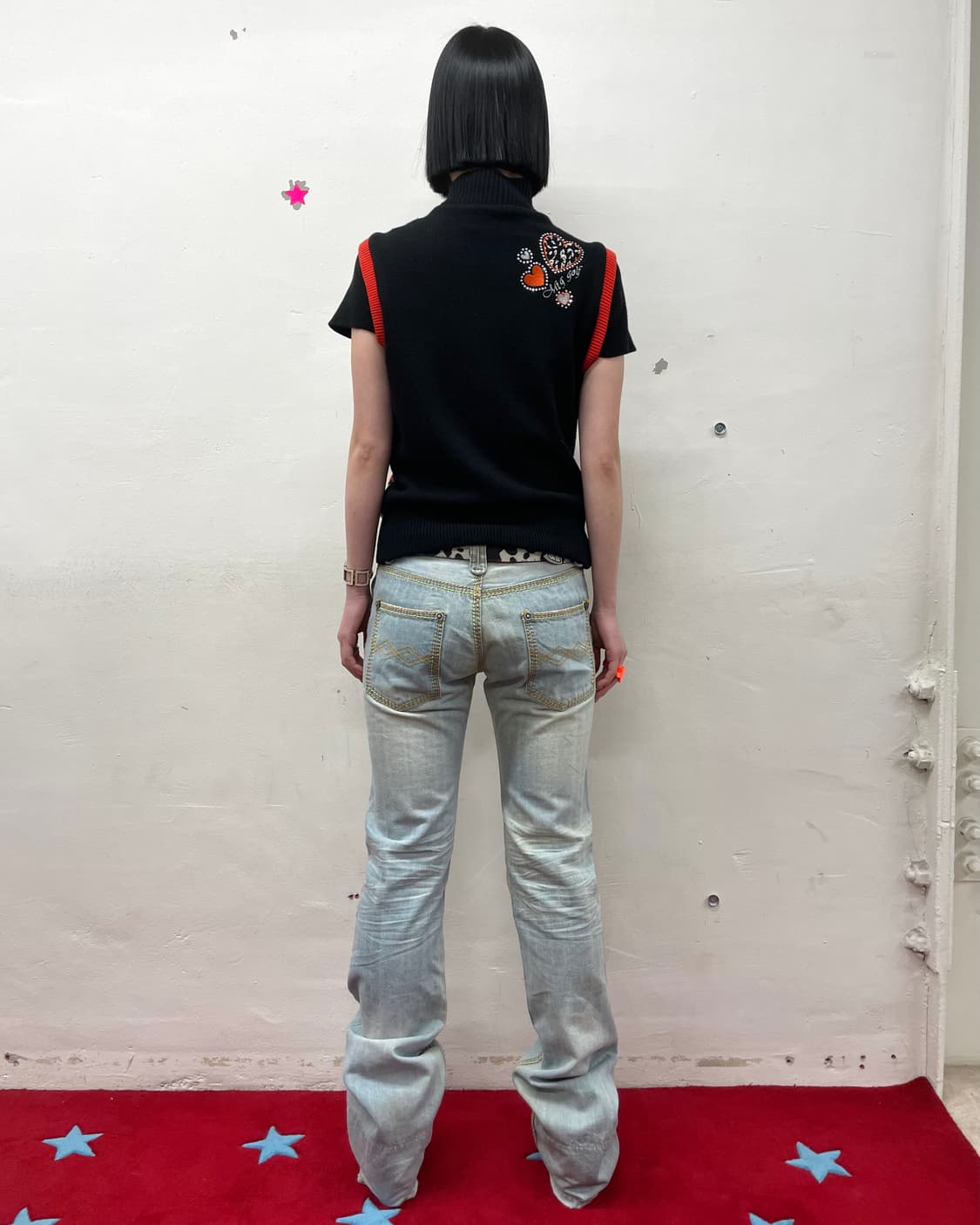 Leopard Cubic Zip-Up Short Sleeve 상품이미지4