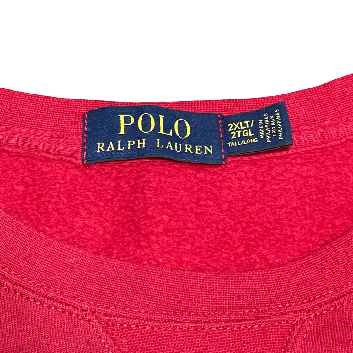 [2XLT] 폴로 랄프로렌 레드 맨투맨 티셔츠 상품이미지3
