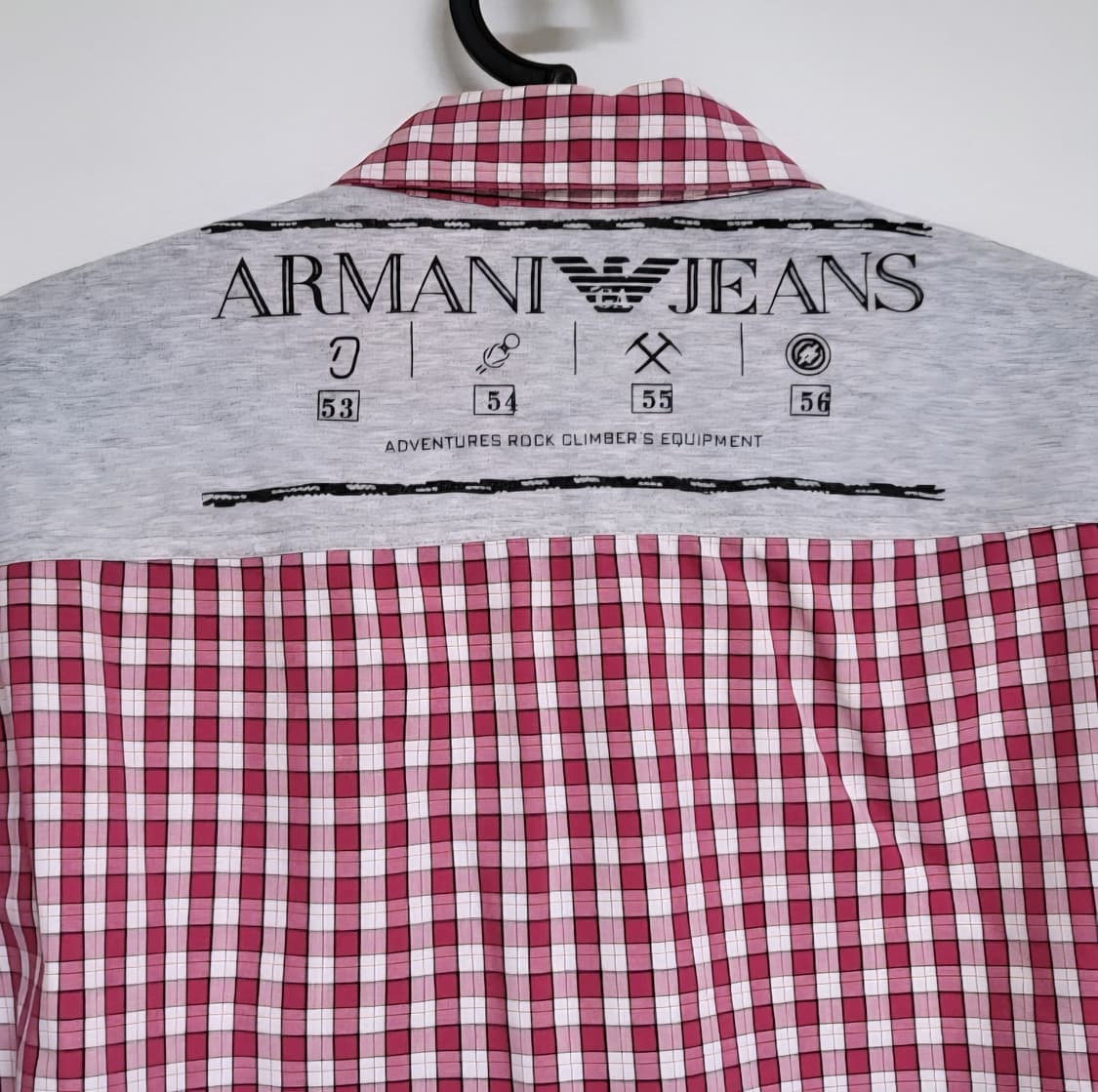 아르마니 진스 체크 남방 셔츠 상품이미지3