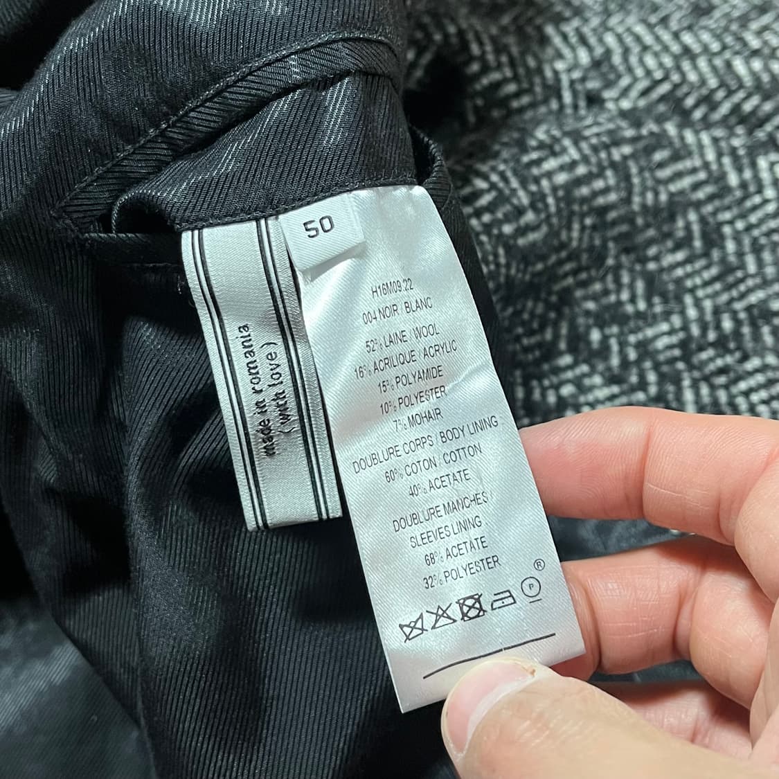 [110] 아미 오버 헤링본 트위드 코트 상품이미지8