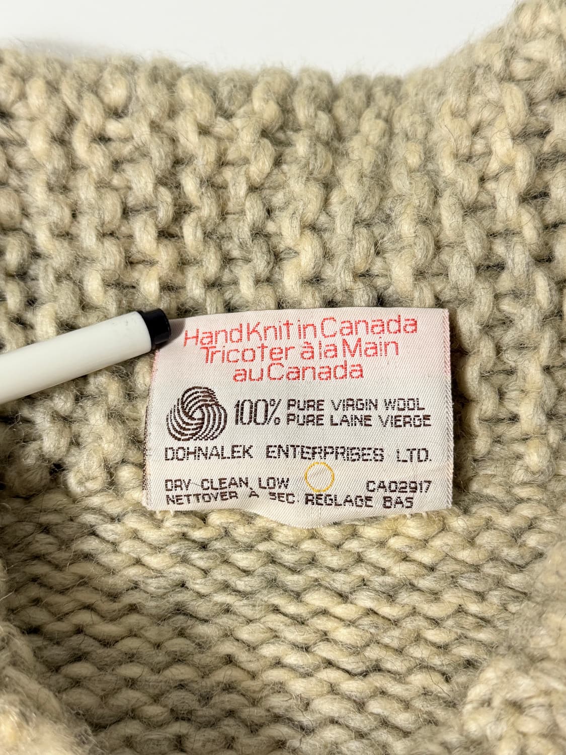 80‘s TUAK 루즈핏 캐나다 썬더버드 해비 울 코위찬   상품이미지9