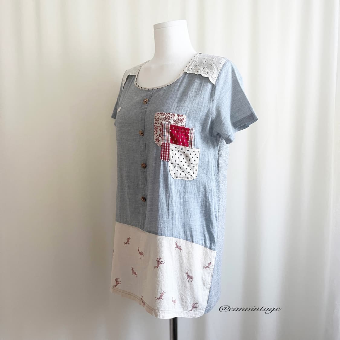cute point gray lace blouse 상품이미지6