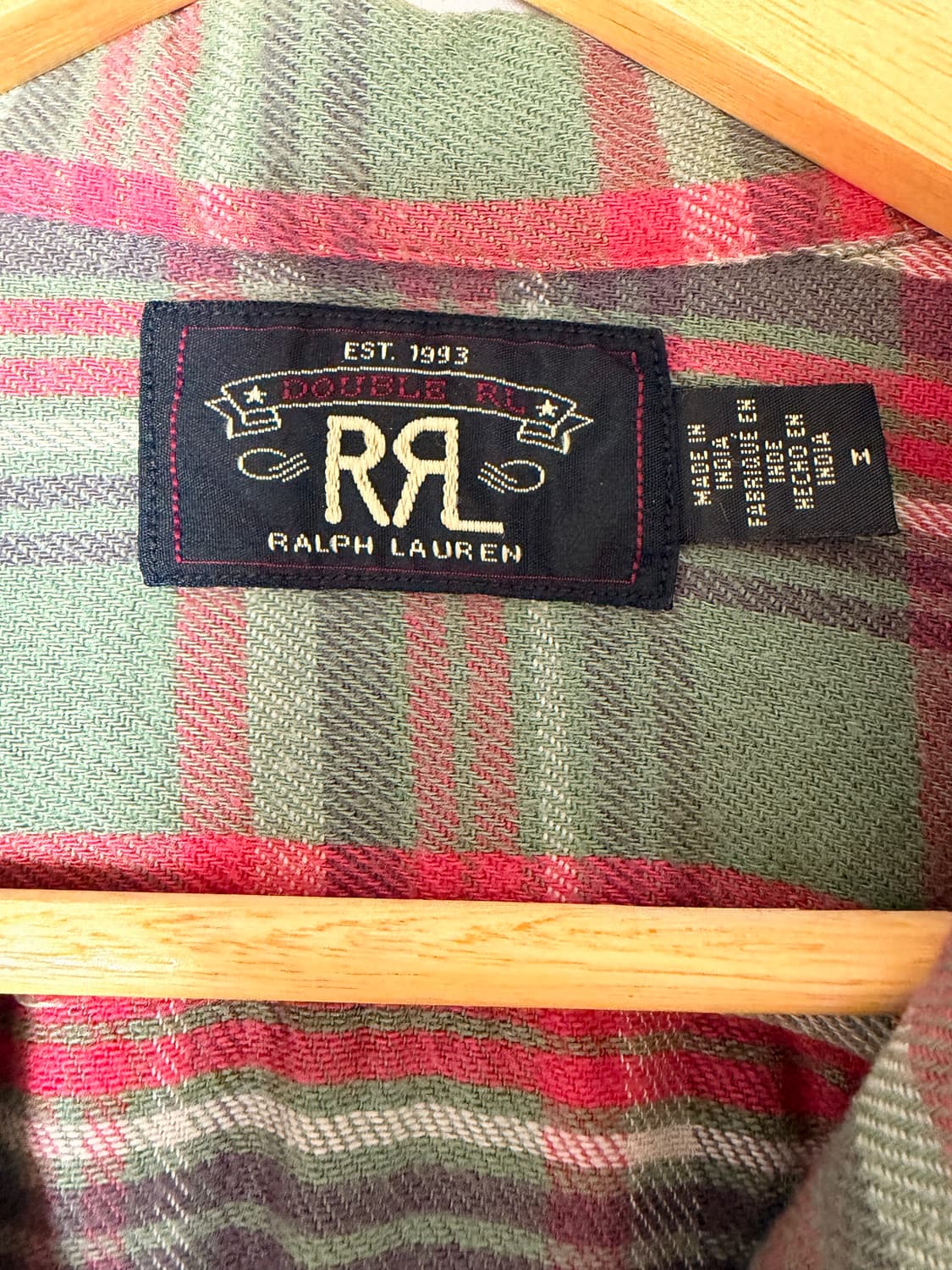 rrl 24fw 플래드 트윌 플란넬 캠프 셔츠 상품이미지3