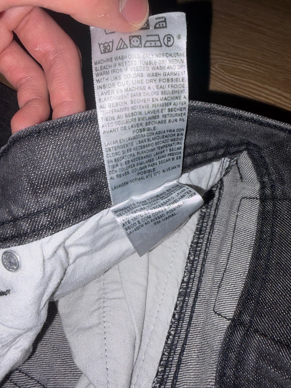 리바이스 511 바이커 흑청 34x32 상품이미지6