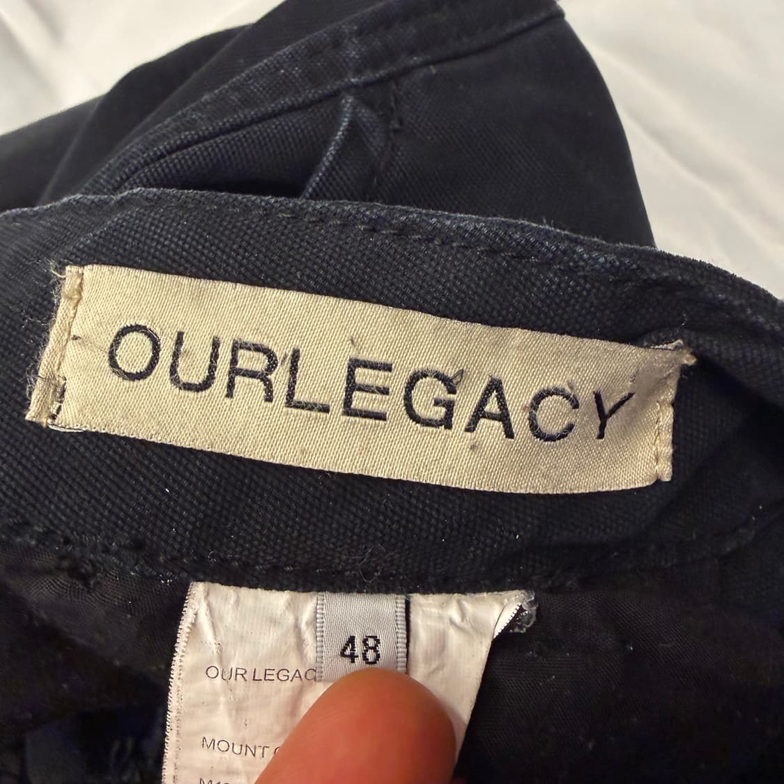 아워레가시 캔버스 블랙 마운트 카고 팬츠 34 inch 상품이미지7