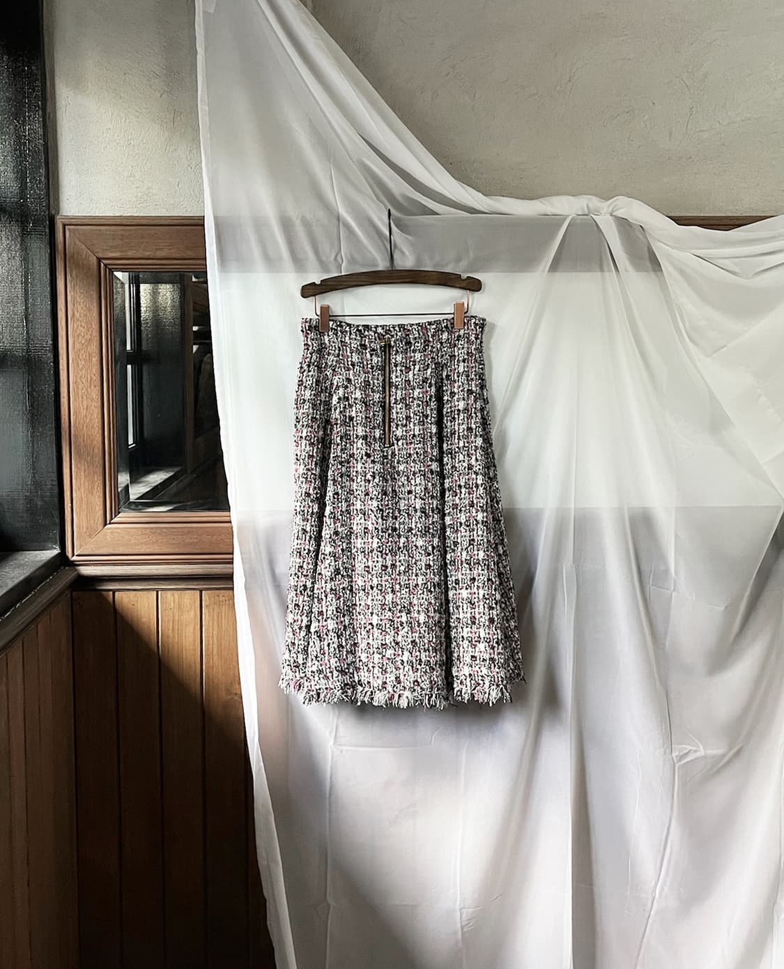 31 SONS DE MODE tweed fringe flare skirt 상품이미지6