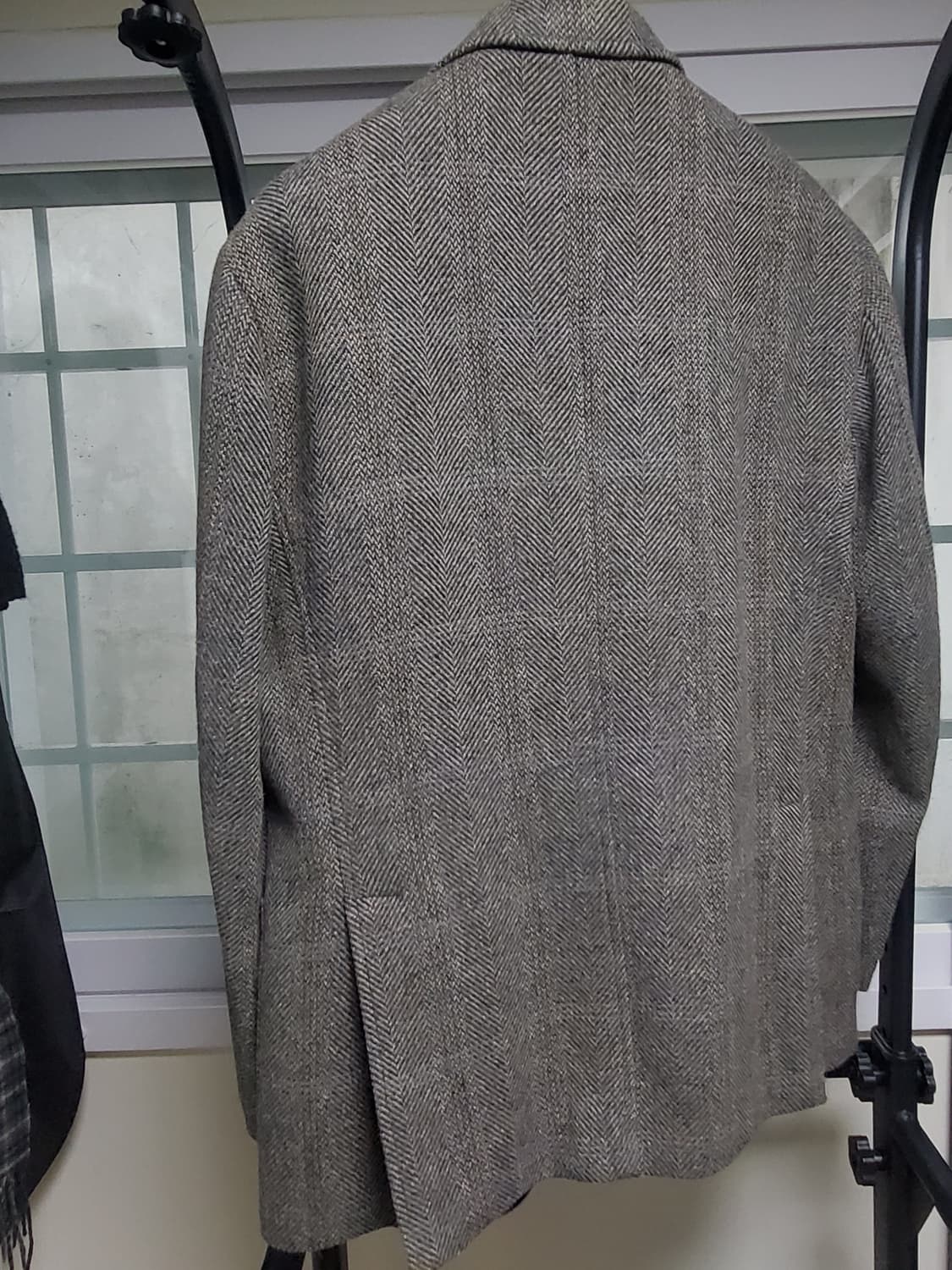 솔티 Sortie 409 체크 울 자켓 그레이 상품이미지3