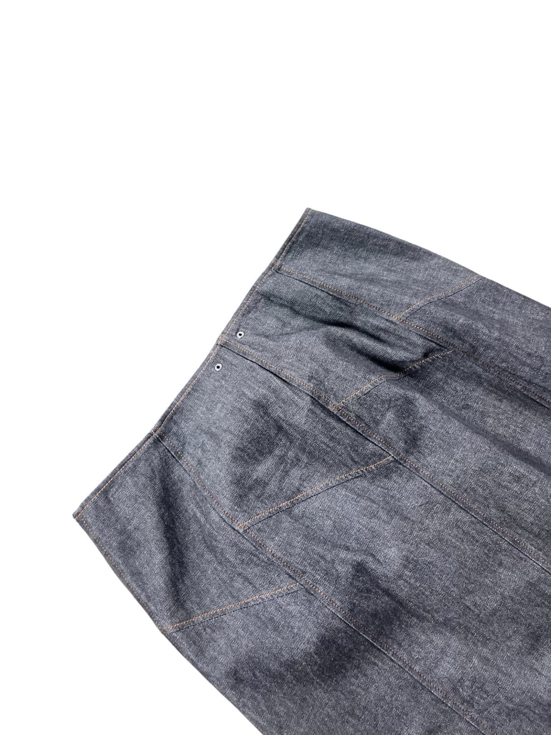 Vintage 흑청 밑단 셔링  치마  상품이미지2