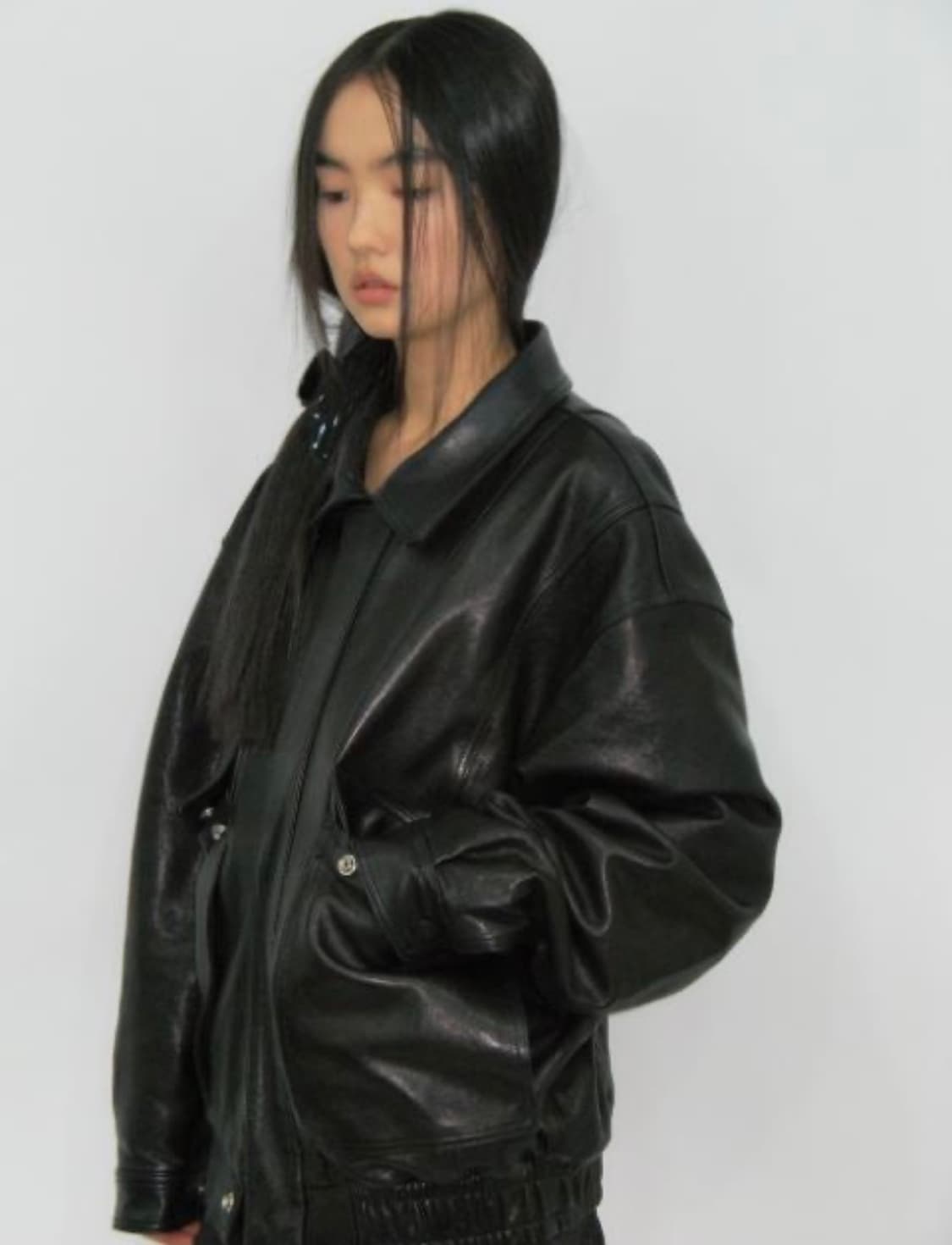 캐롤쇼페 레더 자켓 판매 / Daddy Leather Jacket 상품이미지4