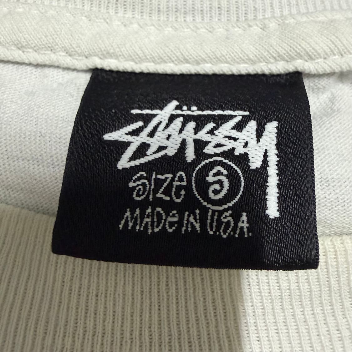 스투시 화이트 반팔 티셔츠 s 상품이미지3