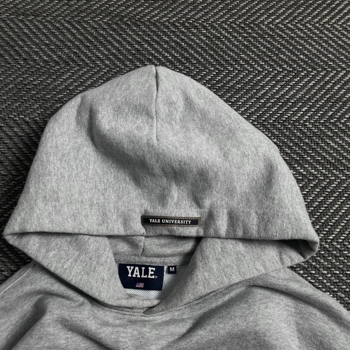 예일 아치로고 그레이 후드 티셔츠y 4375 상품이미지5