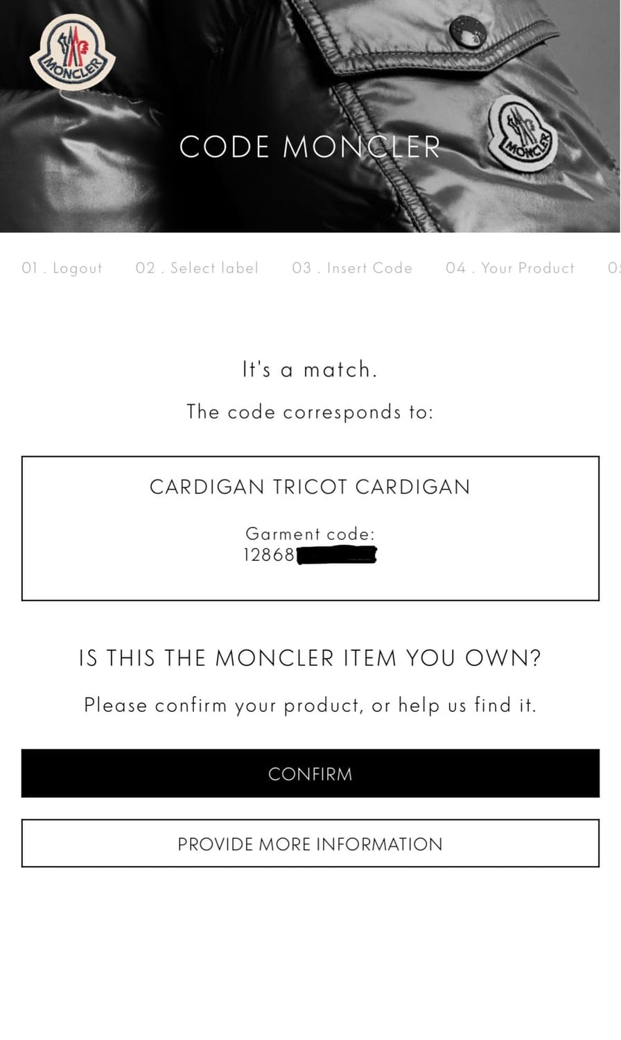 몽클레어 니트패딩 M 상품이미지7