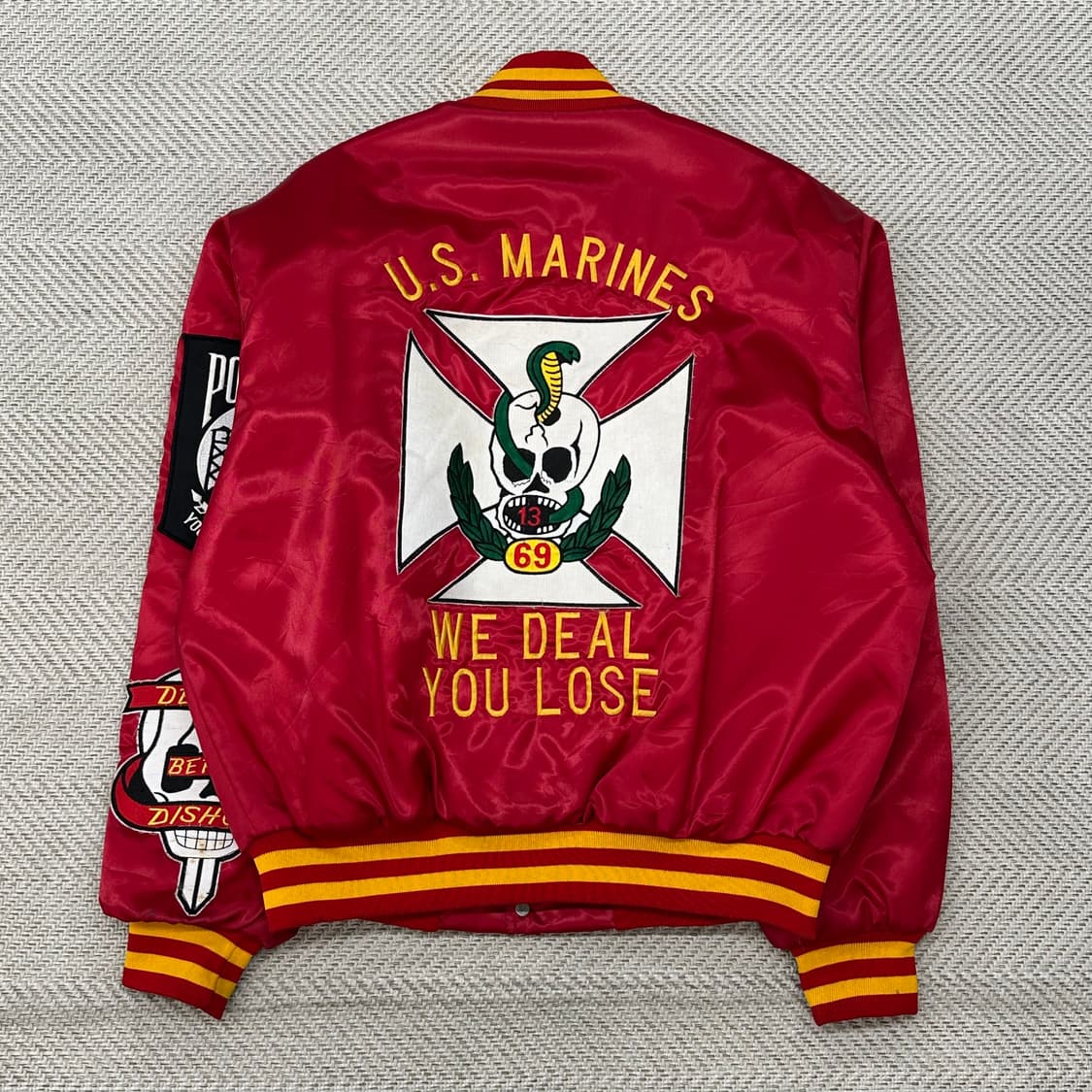 스윙스터 패치 새틴자켓 r2940 상품이미지2