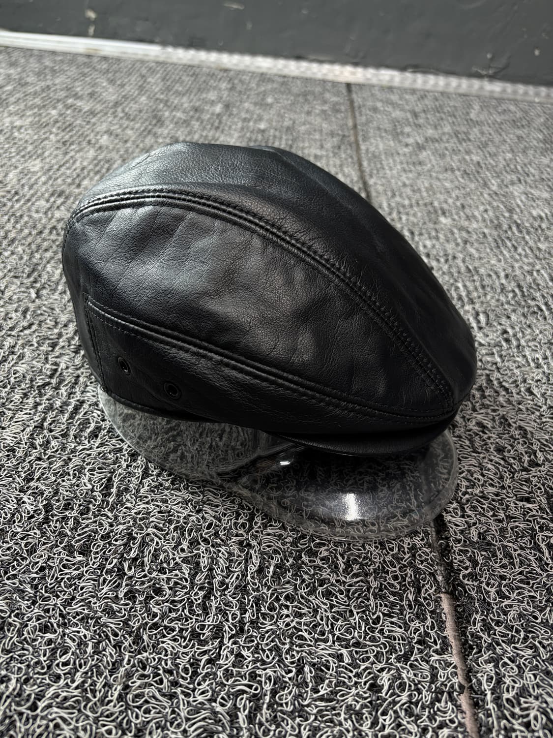 아카이브 빈티지 카우하이드 레더 헌팅캡 1640 상품이미지1