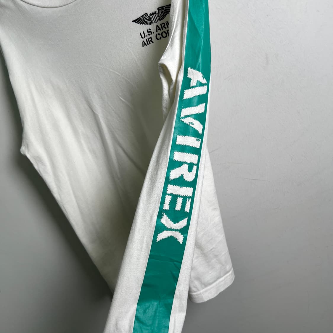 Avirex 아비렉스 화이트 코튼 롱슬리브 M 상품이미지7