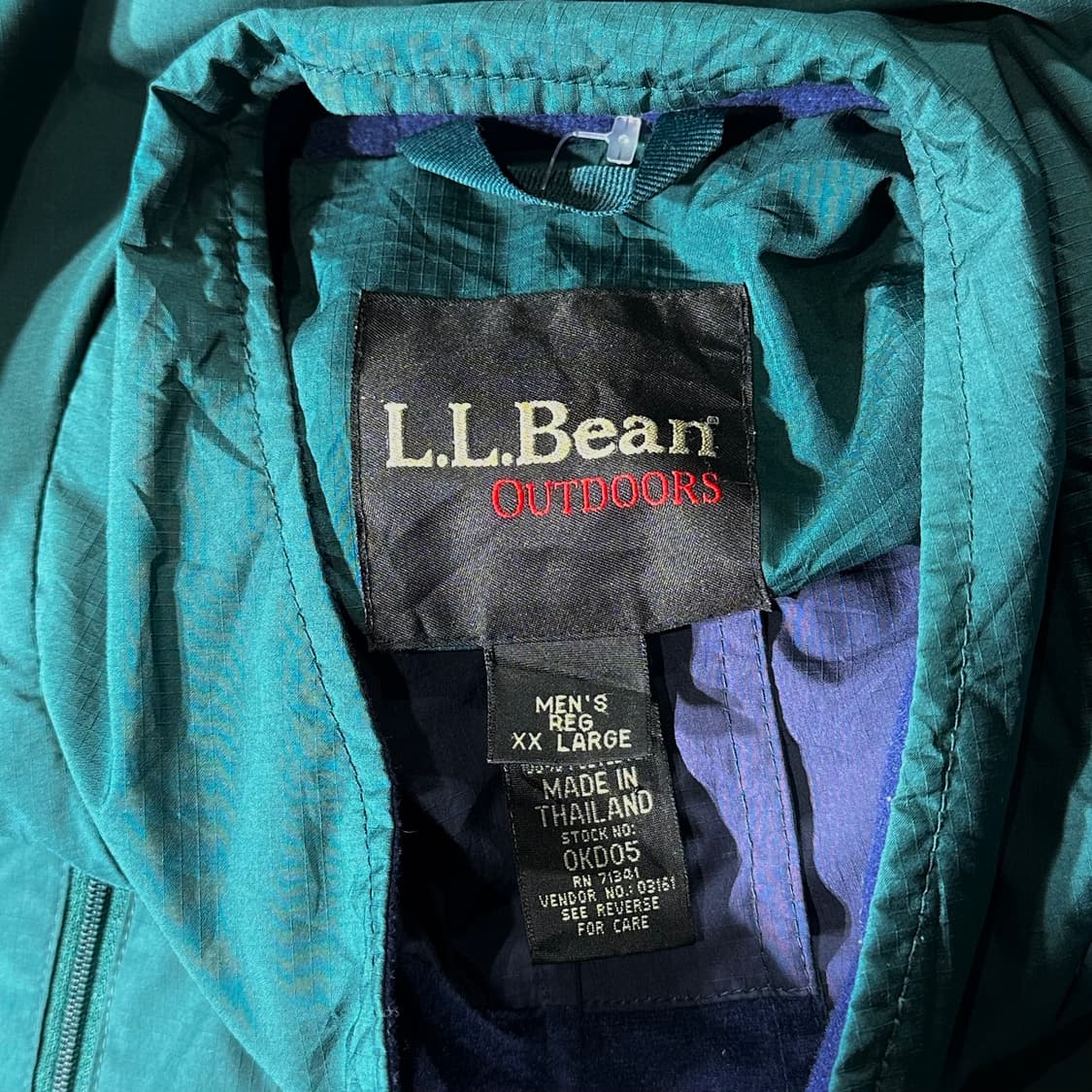 L.L.BEAN 엘엘빈 바람막이 그린 (XXL/old-7789) 상품이미지7