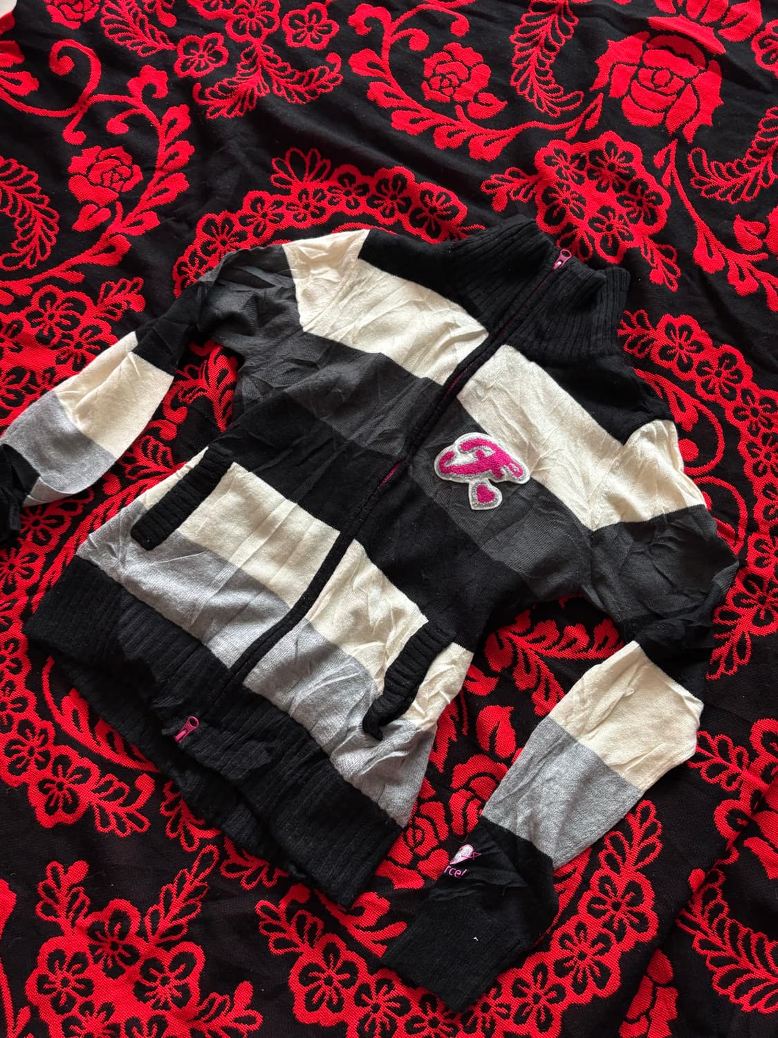 y2k punk gyaru mood knit zip 상품이미지2