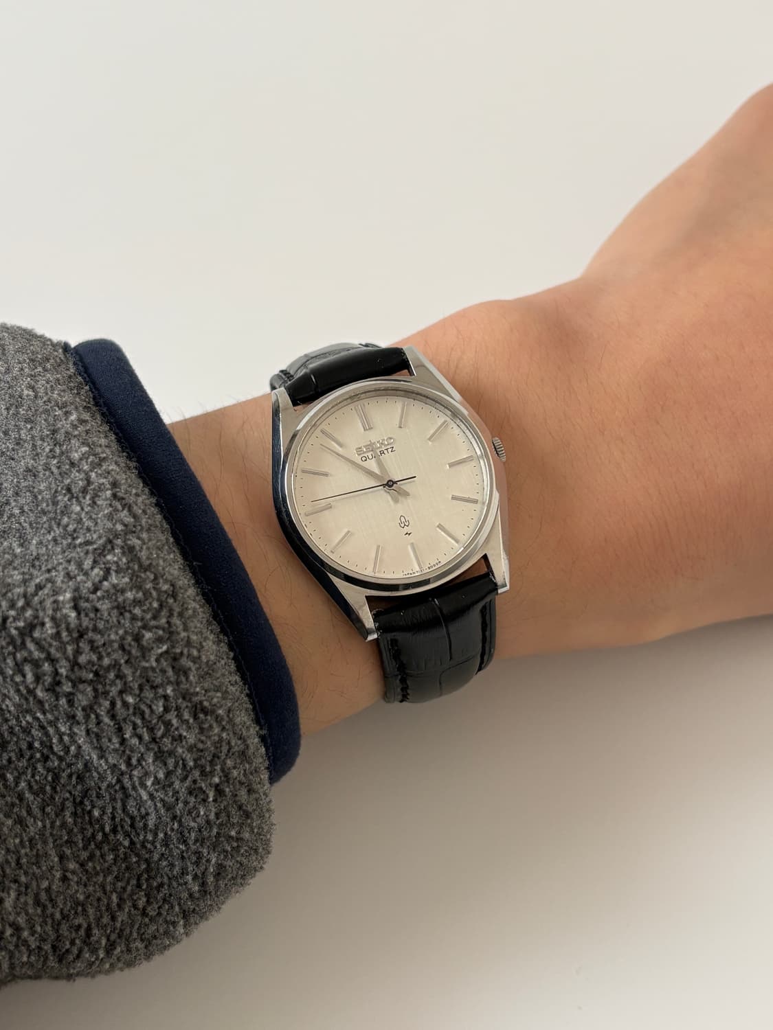 1980s Linen Dial Silver Quartz 상품이미지8