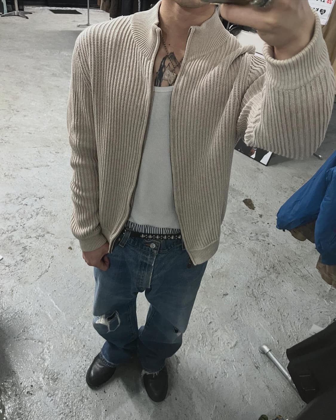 Brooks Brothers 2way zip up knit 상품이미지2