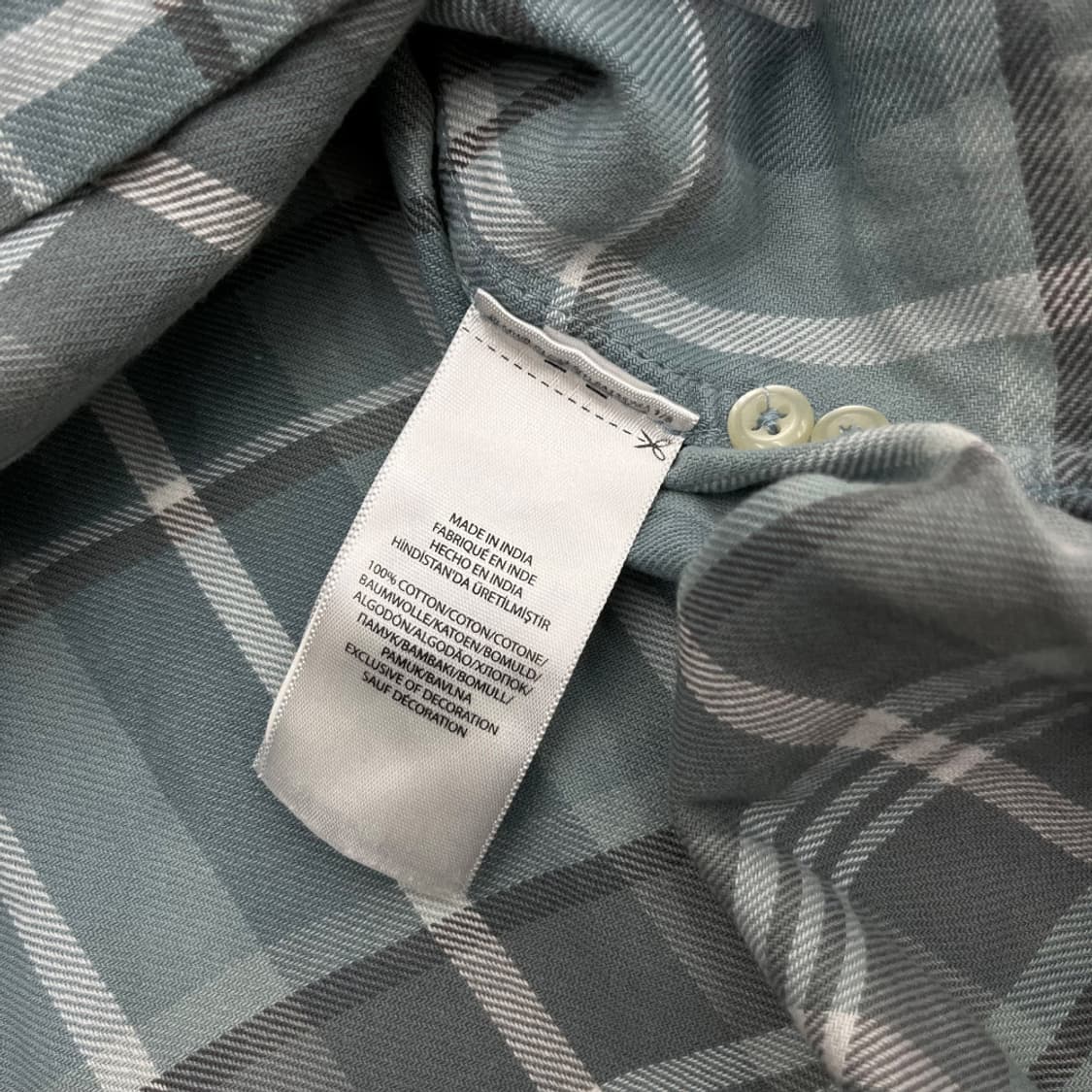 폴로 랄프로렌 그레이포니 민트체크 울 셔츠 M 상품이미지6