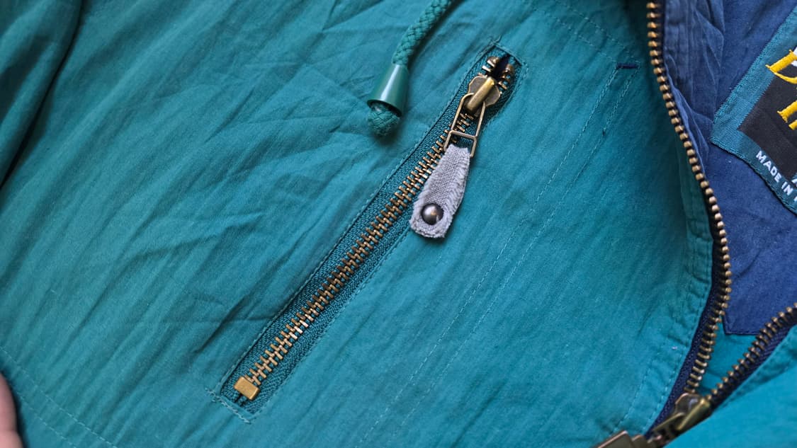 티파니 컬러 빈티지 블루종 자켓 윈드브레이커 XXL 상품이미지3