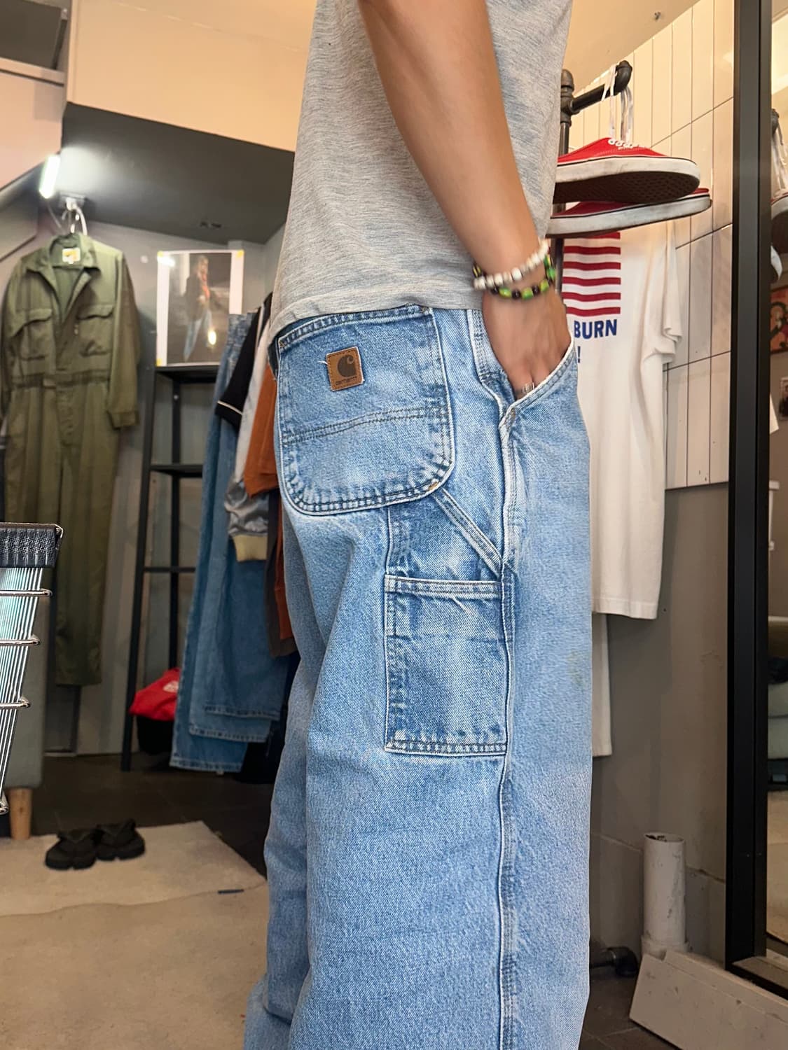 00’s Carhartt washed work denim pants 상품이미지1