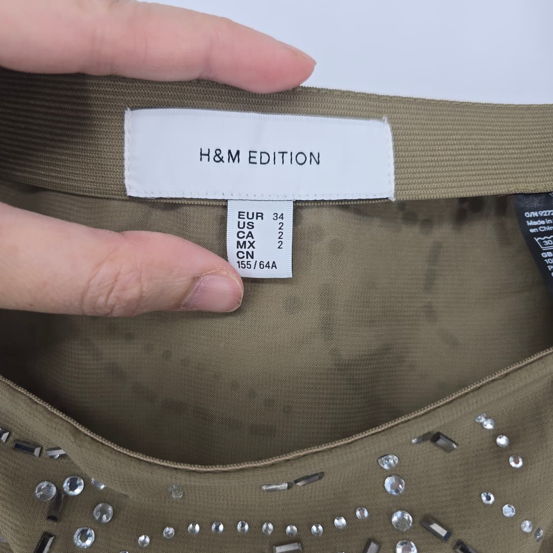 H&M EDITION 비즈 장식 롱 스커트 상품이미지7