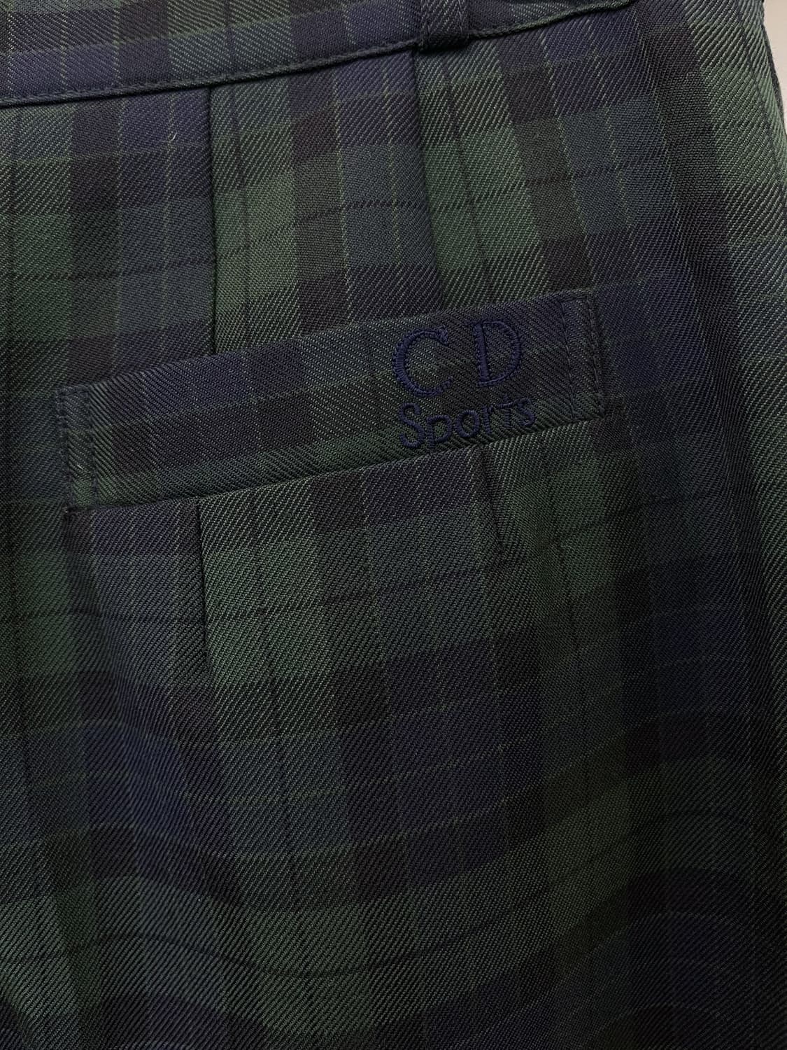 크리스챤 디올 90s 울 타탄 체크 슬랙스 상품이미지4