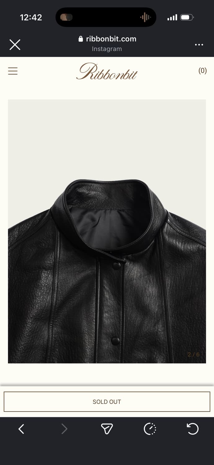 ribbonbit caden leather jacket 상품이미지5