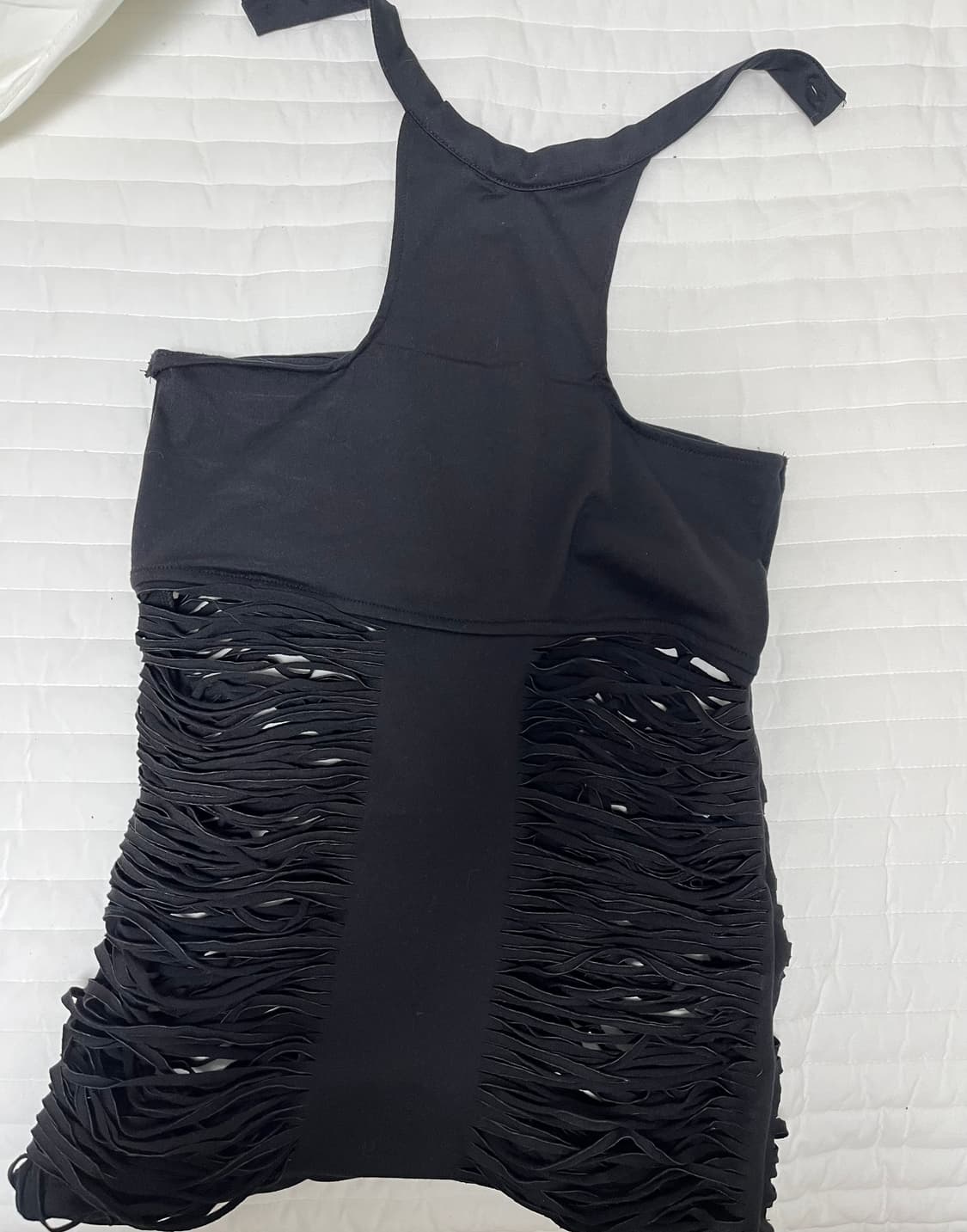 604서비스 FRINGED CUTTING HALTERNECK TOP  상품이미지2