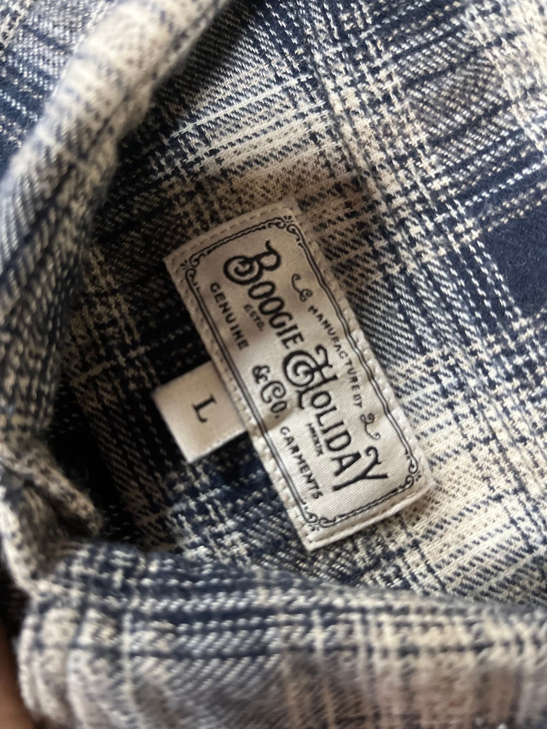 12 COTTON FLANNEL WORK SHIRT (NAVY) 상품이미지3