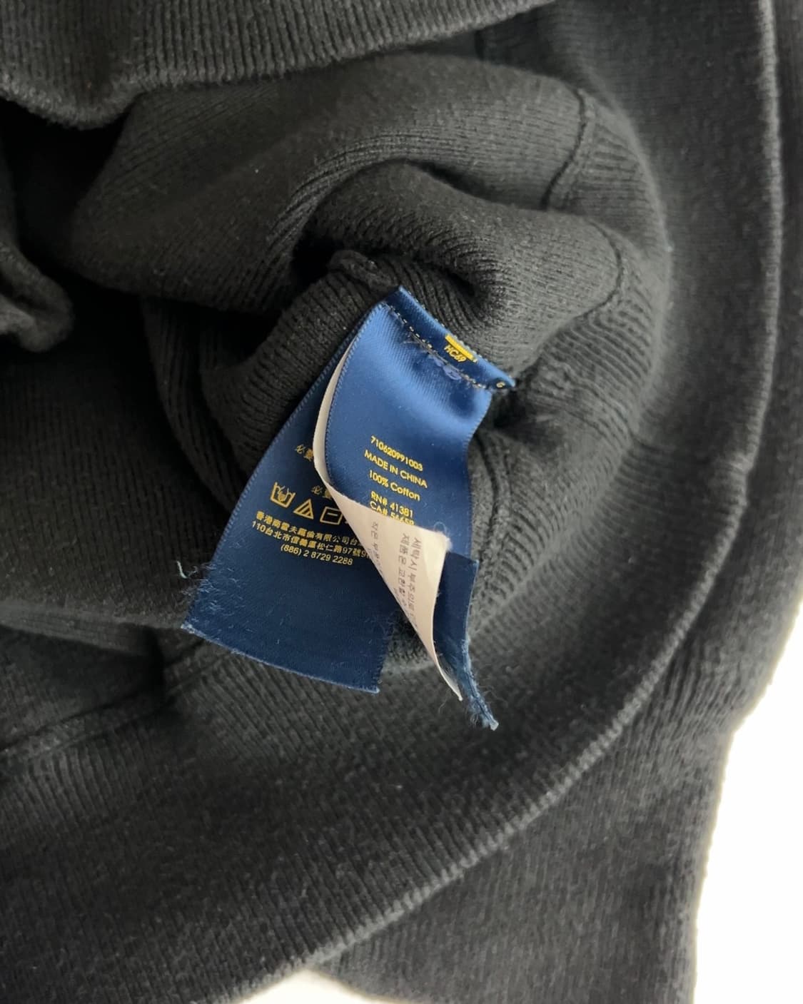 폴로 랄프로렌 블랙 라운드넥 니트 M 상품이미지4