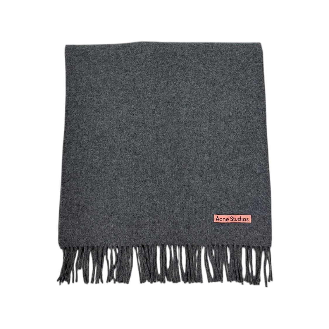 아크네 스튜디오 내로우 울 프린지 머플러 그레이 멜란지 상품이미지3
