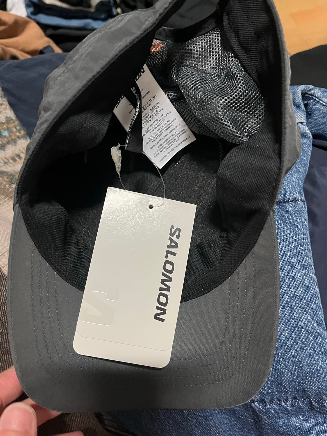 살로몬 링크 캠프 캡 차콜 극미중고 팝니다 상품이미지7