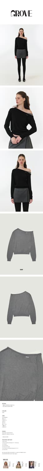Grove eden combi knit 상품이미지3