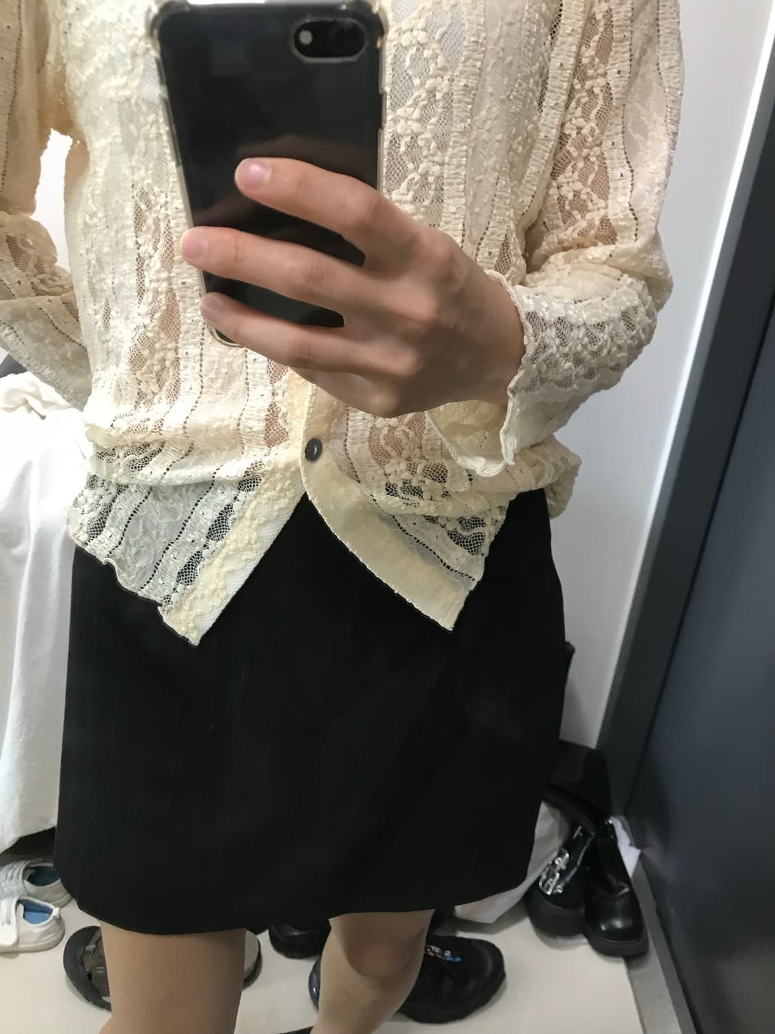 Zara 스트라이프 스커트 상품이미지5