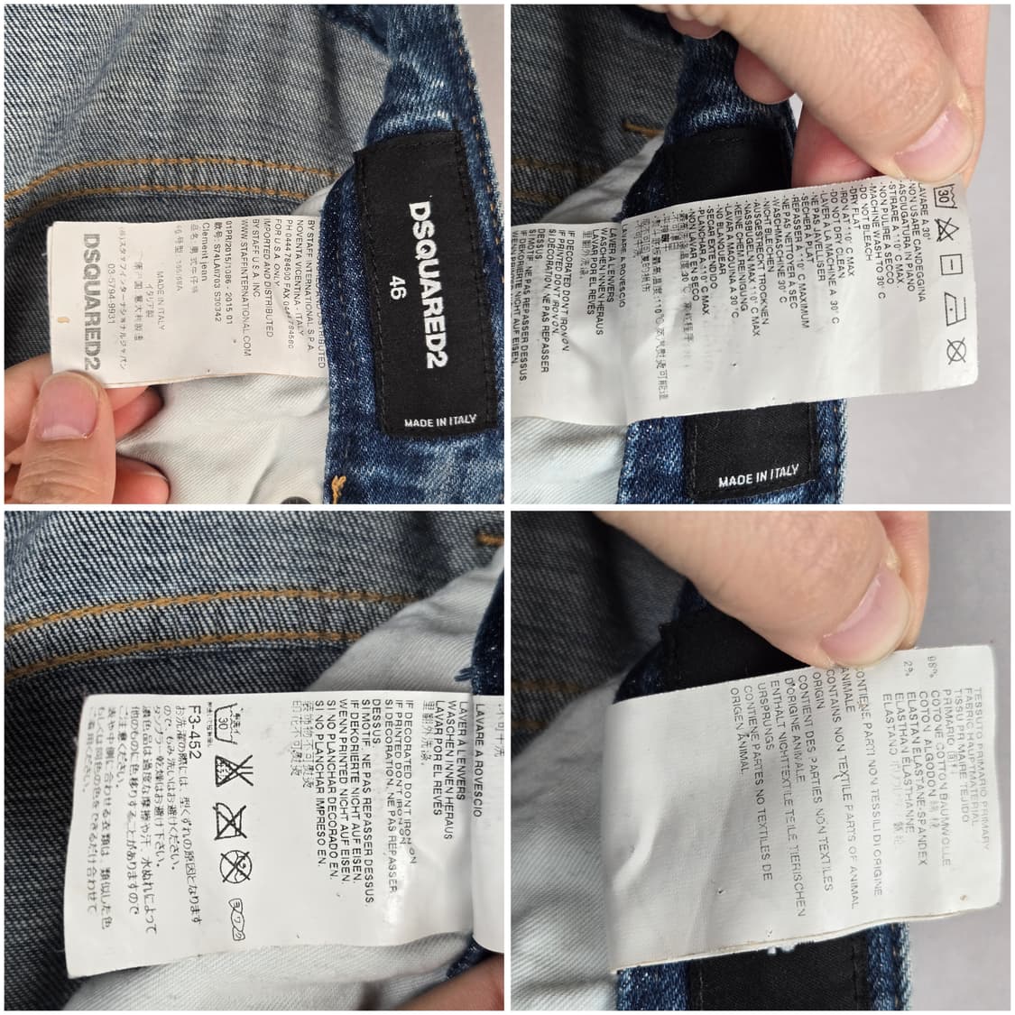 [무료배송]디스퀘어드2 남성 46 스판 클레멘트진 청바지 정품 상품이미지9