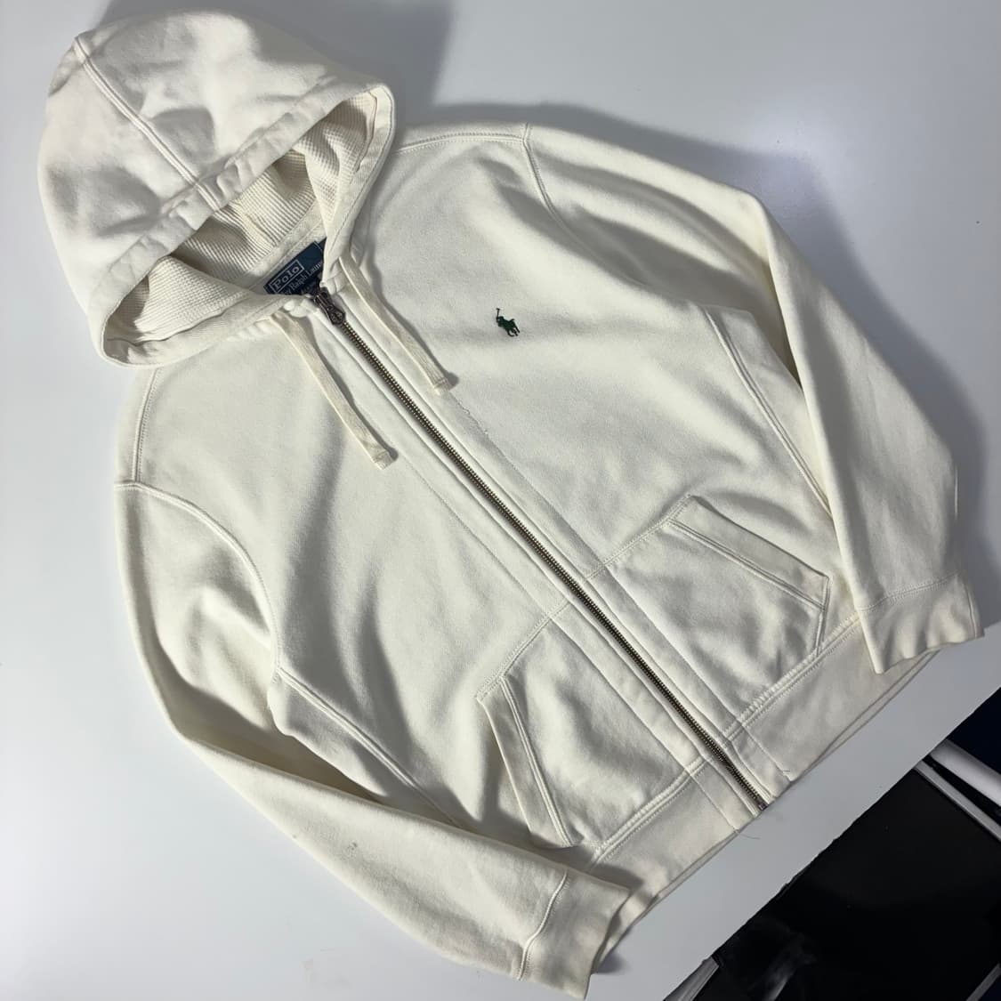 Polo 폴로 랄프로렌 화이트 써멀 후드자켓 상품이미지2