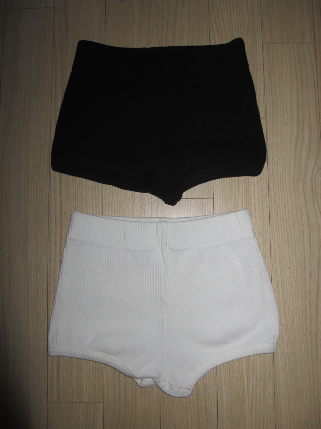 babymetalclub 골지 숏팬츠 블랙/화이트 상품이미지2